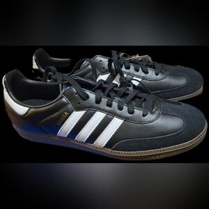 adidas Samba Black Leather Sneakers